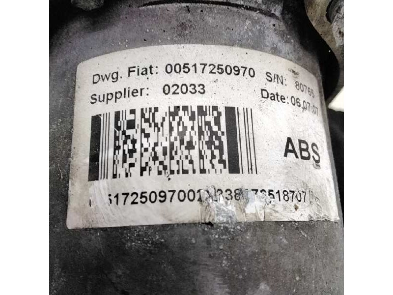 Recambio de abs para fiat ducato caja cerrado 30 (06.2006=>) l1h1 120 multijet referencia OEM IAM 00517250970  
