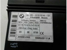 Recambio de centralita comfort para bmw serie 5 berlina (e60) 530d referencia OEM IAM 915151601   2