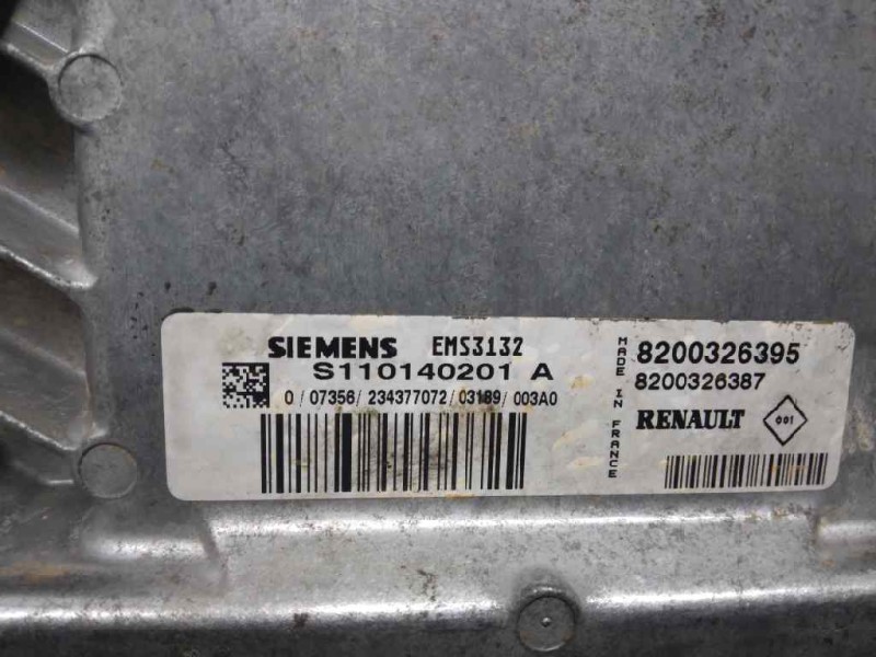 Recambio de centralita motor uce para renault clio ii fase ii (b/cb0) authentique referencia OEM IAM S110140201A  
