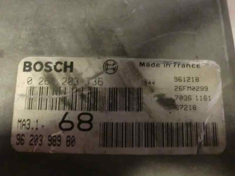 Recambio de centralita motor uce para citroen saxo 1.1 referencia OEM IAM 0261203736 346 