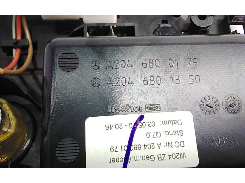 Recambio de cenicero para mercedes clase c (w204) berlina c 220 cdi blueefficiency (204.002) referencia OEM IAM A2046801350  