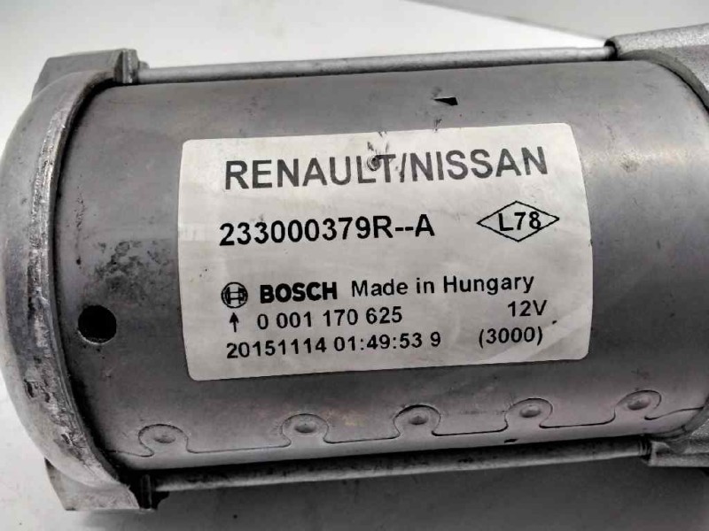 Recambio de motor arranque para nissan qashqai (j11) acenta referencia OEM IAM 233000379RA 0001170652 