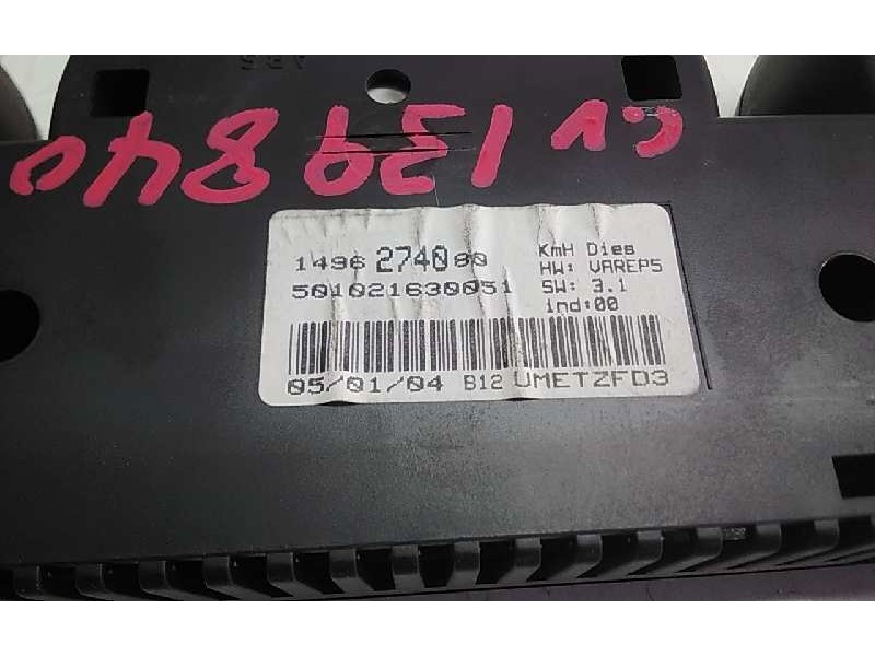 Recambio de cuadro instrumentos para peugeot 807 sr pack referencia OEM IAM 1496274080  