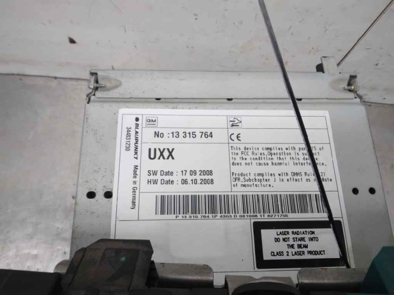 Recambio de sistema audio / radio cd para opel insignia berlina cosmo referencia OEM IAM   