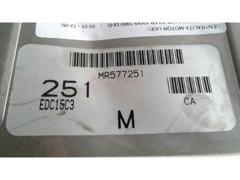 Recambio de centralita motor uce para mitsubishi space star (dg0) 1900 di-d referencia OEM IAM MR577252  