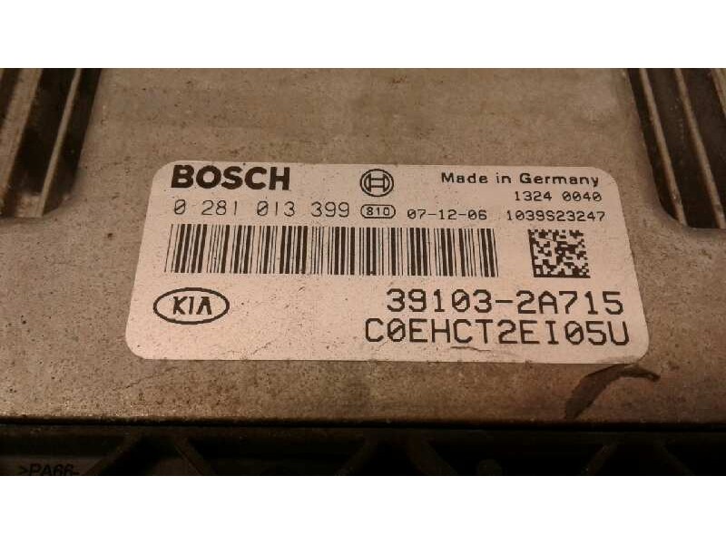 Recambio de centralita motor uce para kia cee´d emotion referencia OEM IAM 0281013399 39103-2A715 