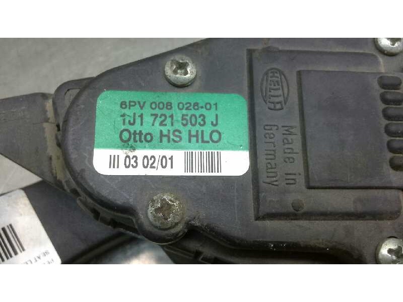Recambio de pedal acelerador para seat leon (1m1) 1.6 16v referencia OEM IAM 1J1721503J  