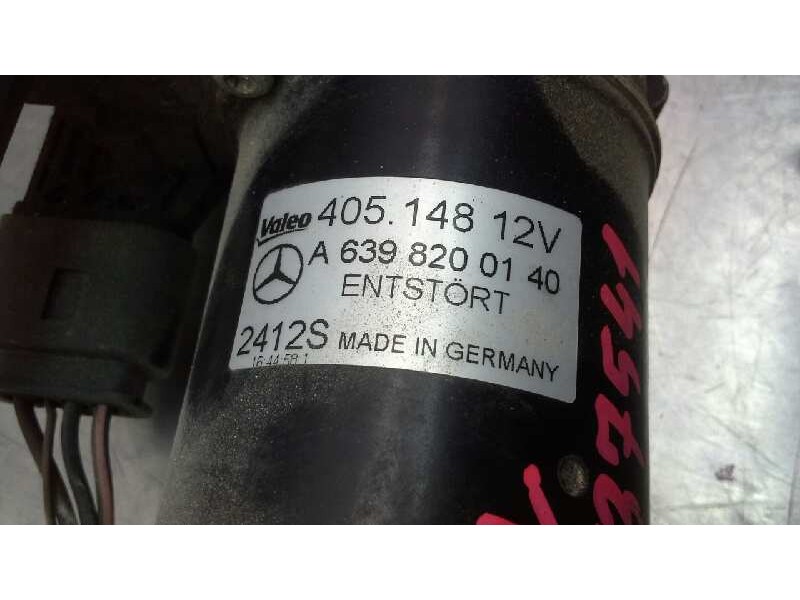 Recambio de motor limpia delantero para mercedes vito kasten (639) 113 cdi worker kompakt (639.601) referencia OEM IAM A63982001