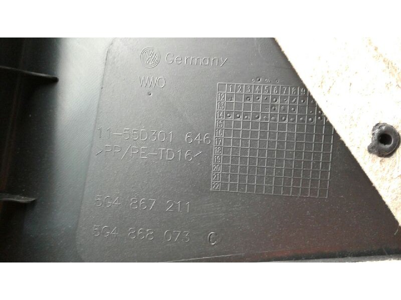 Recambio de guarnecido puerta trasera izquierda para volkswagen golf vii lim. sport by r-line bluemotion referencia OEM IAM 5G48