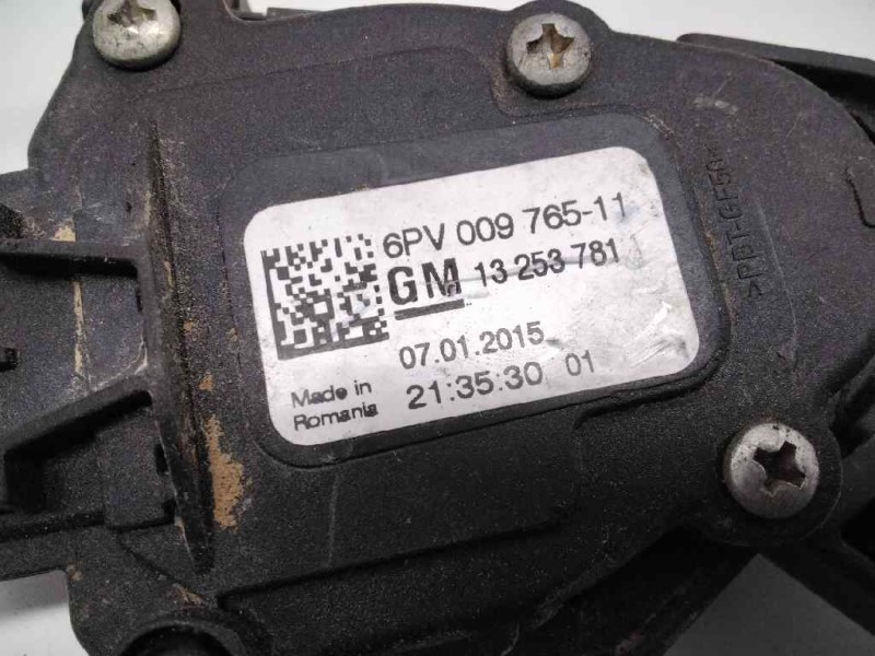 Recambio de pedal acelerador para opel zafira tourer expression referencia OEM IAM 13253781  