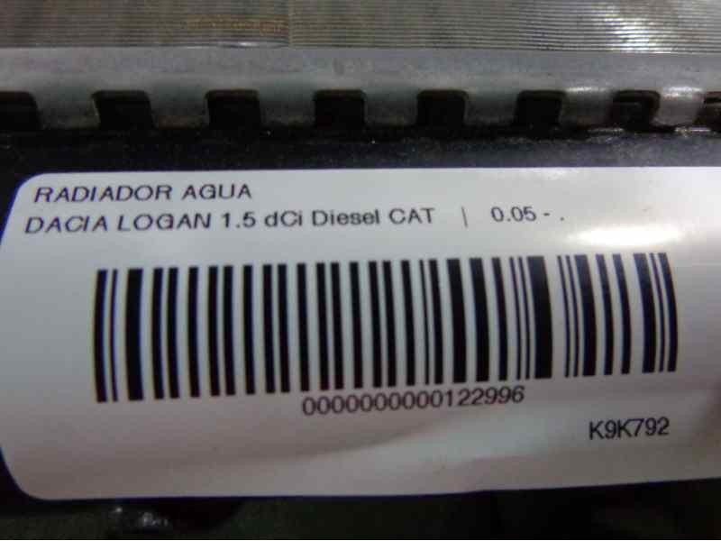 Recambio de radiador agua para dacia logan 1.5 dci diesel cat referencia OEM IAM   