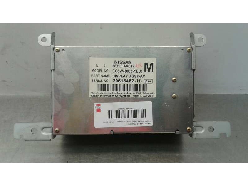 Recambio de pantalla multifuncion para nissan primera berlina (p12) acenta referencia OEM IAM 20618482 CC5W3002P 