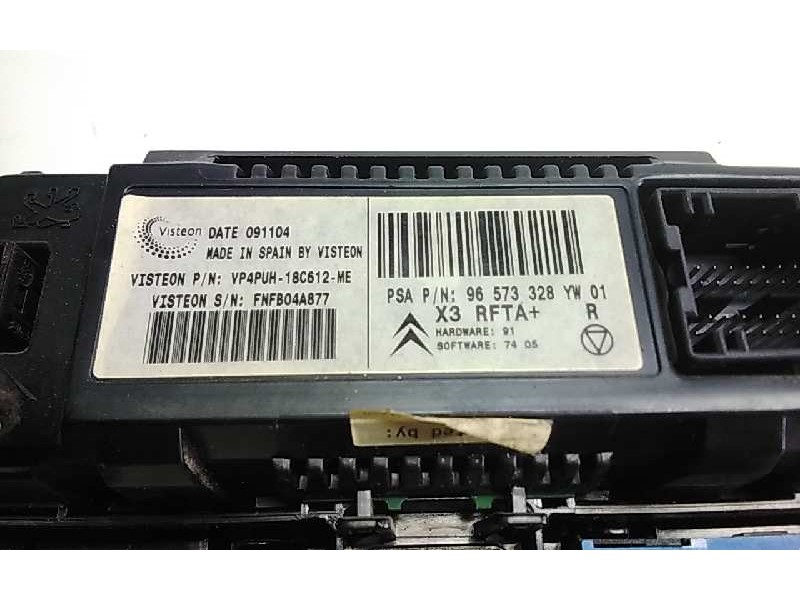 Recambio de mando climatizador para citroen c5 berlina 1.6 hdi cat (9hy / dv6ted4) referencia OEM IAM 965732328YW  