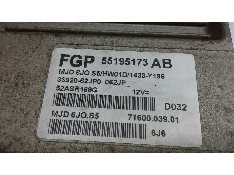 Recambio de centralita motor uce para suzuki swift berlina (mz) gl (3-ptas.) referencia OEM IAM 55195173AB 222 