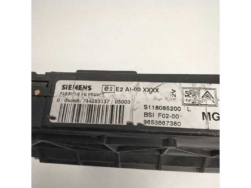 Recambio de centralita bsi para citroen c3 referencia OEM IAM 9653667380 9661707880 DELPHY