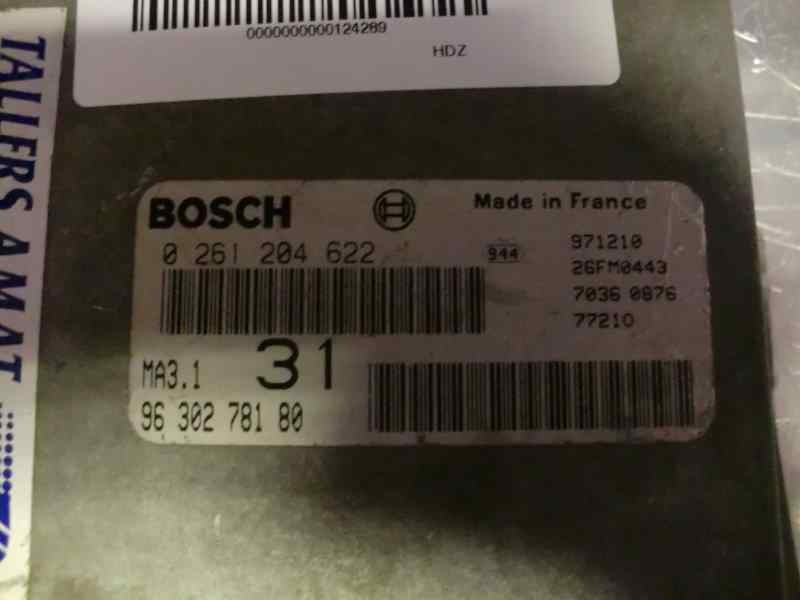 Recambio de centralita motor uce para citroen saxo 1.1 referencia OEM IAM 0261204622 334 