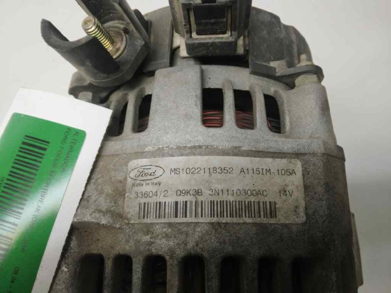 Recambio de alternador para ford focus sportbreak (cap) trend referencia OEM IAM 3N110300AC  