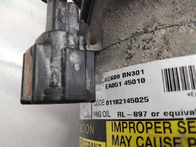 Recambio de compresor aire acondicionado para nissan almera (n16/e) acenta referencia OEM IAM 92600BN301 01182145025 