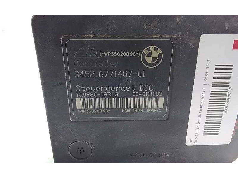 Recambio de abs para bmw serie 1 berlina (e81/e87) 118d referencia OEM IAM 3451677148601  