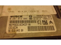 Recambio de centralita motor uce para citroen c4 coupe collection referencia OEM IAM 0281012985 314  2