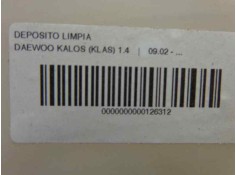 Recambio de deposito limpia para daewoo kalos 1.2 se referencia OEM IAM 96543076   2