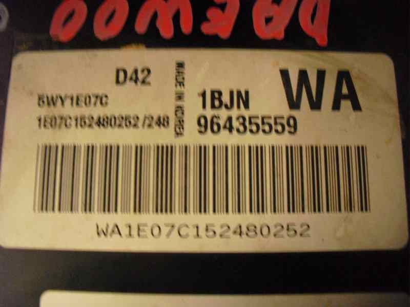 Recambio de centralita motor uce para daewoo kalos 1.2 se referencia OEM IAM 96376652 108 
