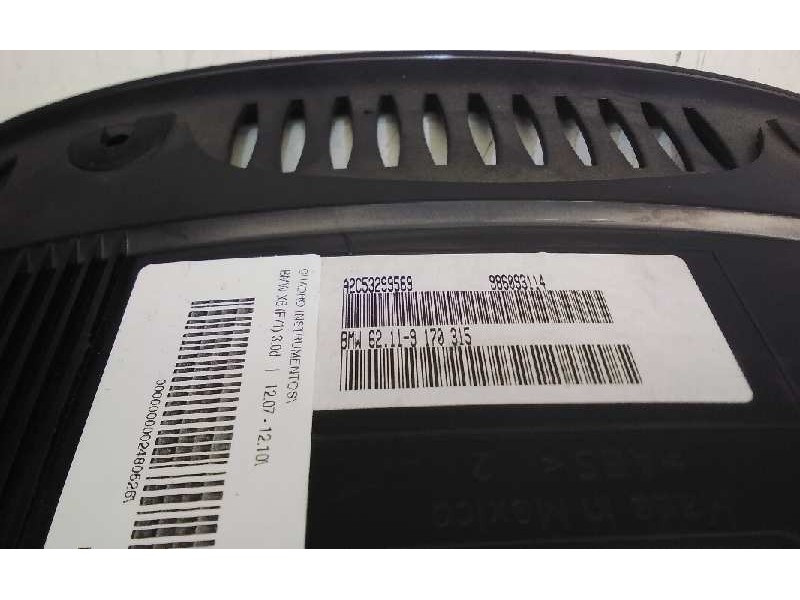 Recambio de cuadro instrumentos para bmw x6 (e71) 3.0d referencia OEM IAM 62109236833  