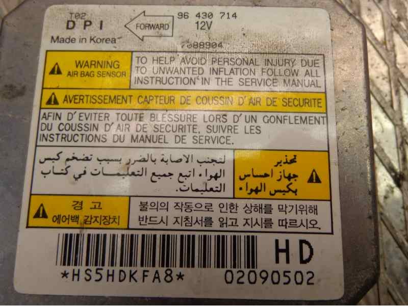 Recambio de centralita airbag para daewoo kalos 1.2 se referencia OEM IAM 96430714  
