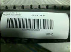 Recambio de radiador agua para renault master desde ´98 referencia OEM IAM    2