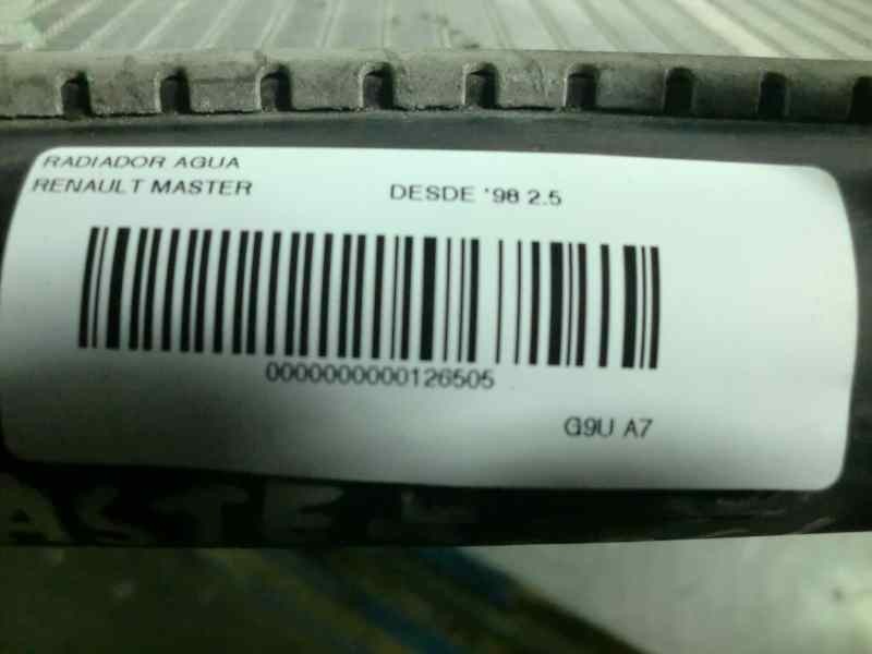Recambio de radiador agua para renault master desde ´98 referencia OEM IAM   