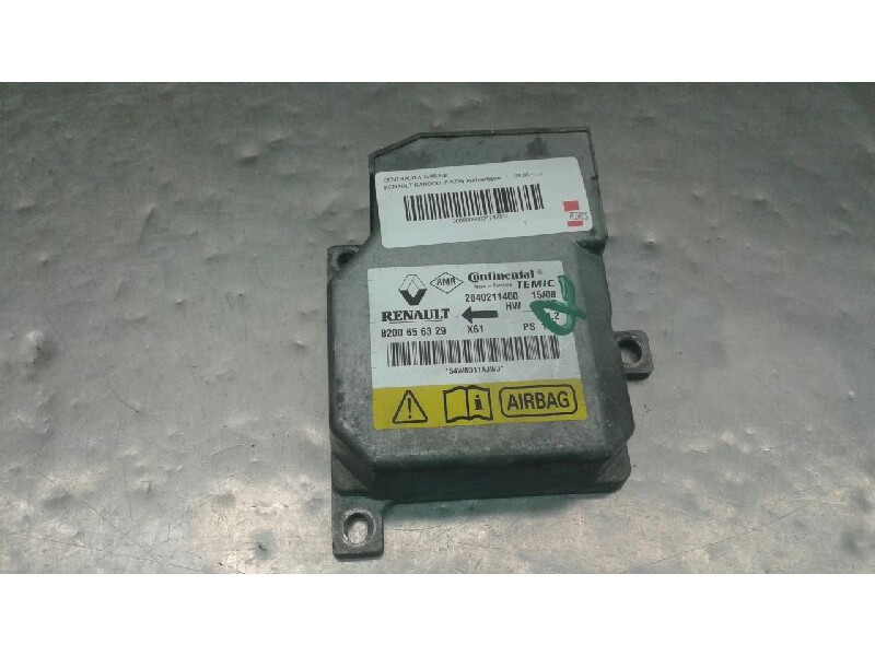 Recambio de centralita airbag para renault kangoo (f/kc0) authentique referencia OEM IAM 8200418810  