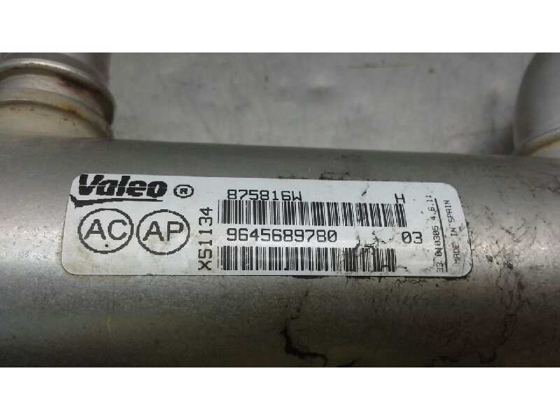 Recambio de enfriador de gases para peugeot 407 st confort referencia OEM IAM 9645689780  