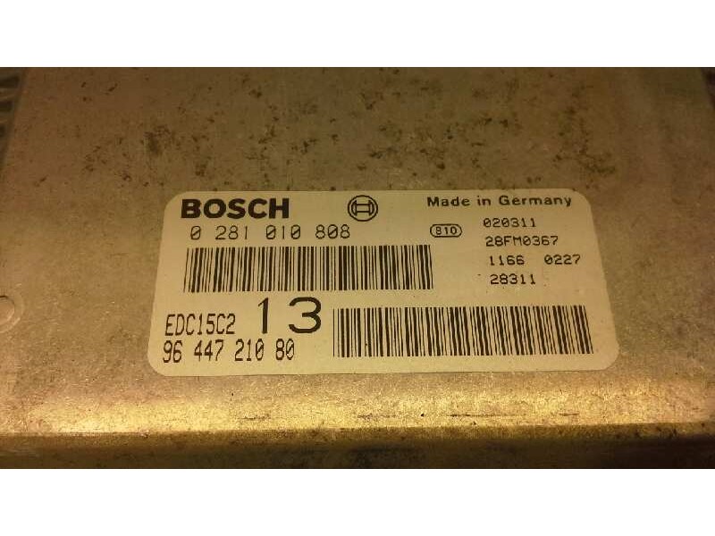 Recambio de centralita motor uce para citroen c5 berlina 2.0 hdi exclusive automático referencia OEM IAM 0281010808 324 