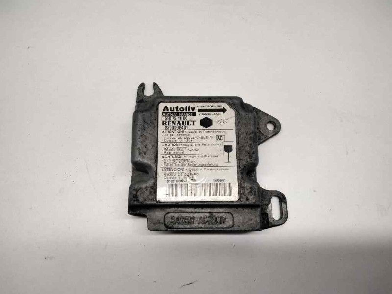 Recambio de centralita airbag para renault kangoo (f/kc0) referencia OEM IAM 550751800 8200098401 