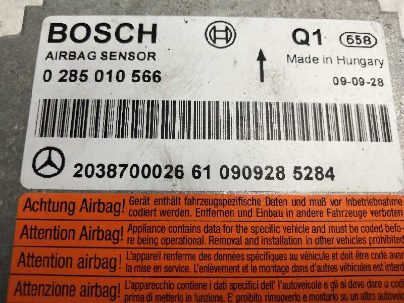 Recambio de centralita airbag para mercedes clase clc (cl203) clc 220 cdi (la) (203.708) referencia OEM IAM 0285010566  