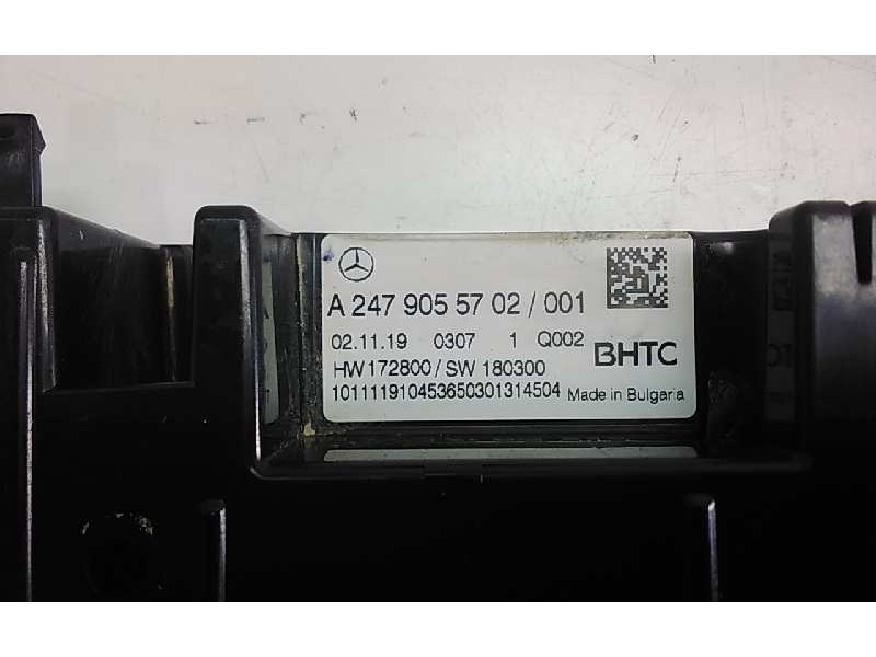 Recambio de mando calefaccion / aire acondicionado para mercedes clase a berlina (bm 177) a 200 d (117.112) referencia OEM IAM A