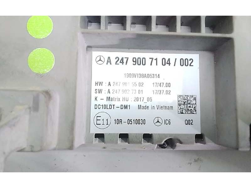 Recambio de pantalla multifuncion para mercedes clase a (bm 177) referencia OEM IAM A2479007104  