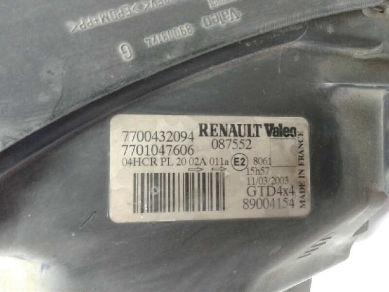 Recambio de faro izquierdo para renault scenic rx4 (ja0) referencia OEM IAM 7700432094  