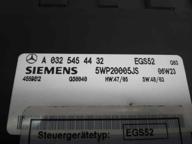 Recambio de centralita cambio automatico para mercedes clase m (w163) 400 cdi (163.128) referencia OEM IAM A0325454432  