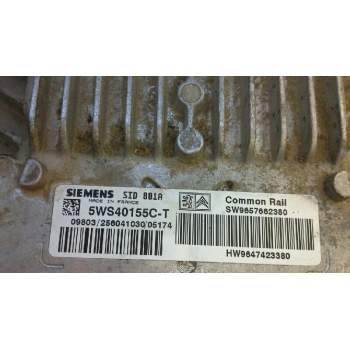 Recambio de centralita motor uce para peugeot partner (s2) combi plus referencia OEM IAM 5WS40155CT SW9657662380 HW9647423380