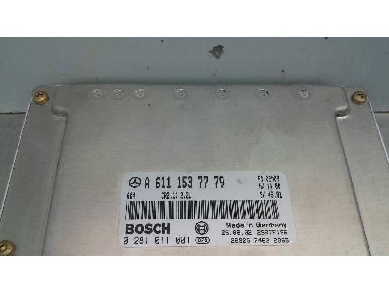 Recambio de centralita motor uce para mercedes clase c (w203) sportcoupe c 220 cdi (203.706) referencia OEM IAM 0281011001 A6111