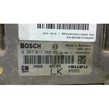 Recambio de centralita motor uce para opel astra h berlina enjoy referencia OEM IAM 0281011380 12992628 8973729171