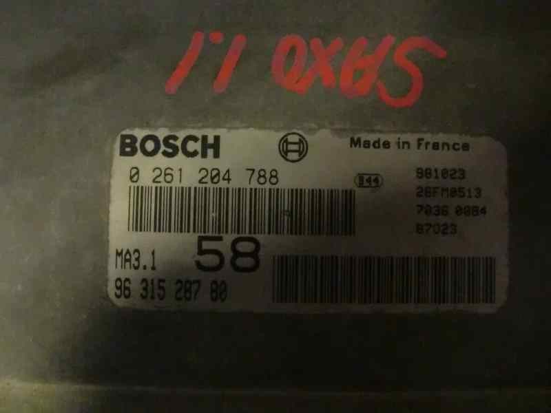 Recambio de centralita motor uce para citroen saxo 1.1 referencia OEM IAM 0261204788 305 