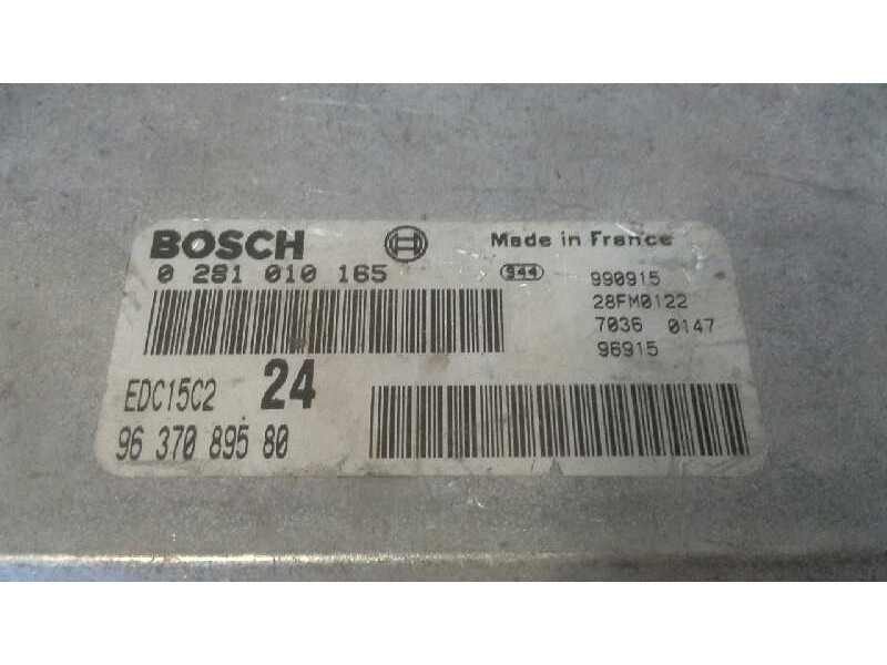 Recambio de centralita motor uce para citroen xantia berlina 2.0 hdi cat (rhy / dw10td) referencia OEM IAM 0281010165 9637089580
