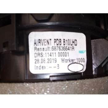 Recambio de aireador izquierdo para renault zoe furgoneta/hatchback (bfm_) electric (bfma, bfmb) referencia OEM IAM 686636641R  