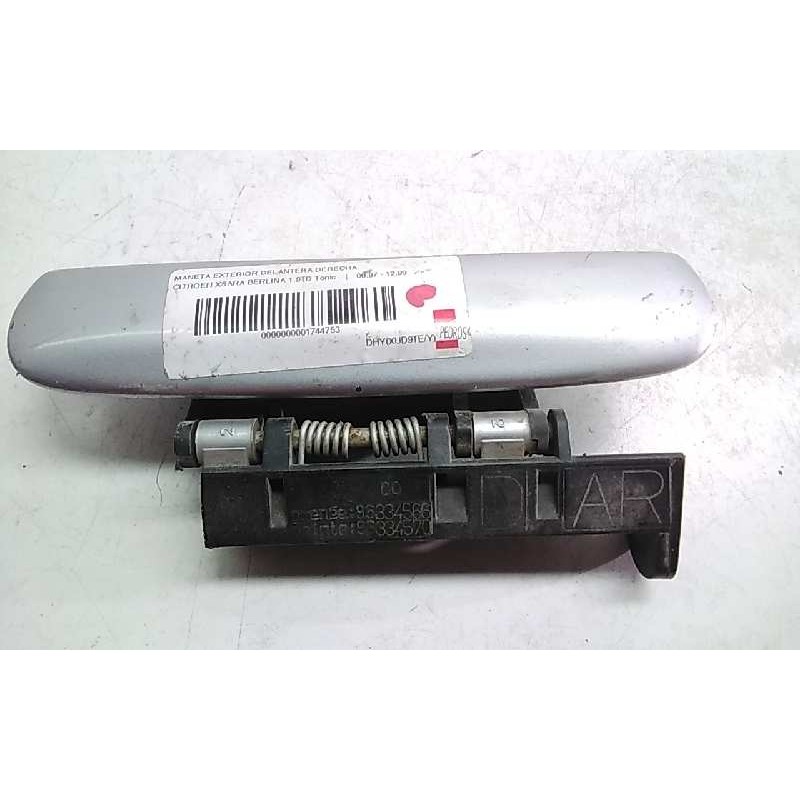 Recambio de maneta exterior delantera derecha para citroen xsara berlina 1.9td tonic referencia OEM IAM 96334566  