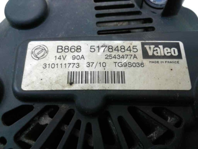 Recambio de alternador para fiat panda (169) 1.3 jtd cat referencia OEM IAM B86851784845 SIDAMON 