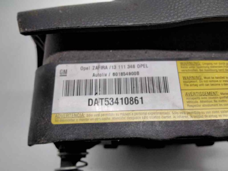 Recambio de airbag delantero izquierdo para opel zafira b cosmo referencia OEM IAM 13111348  