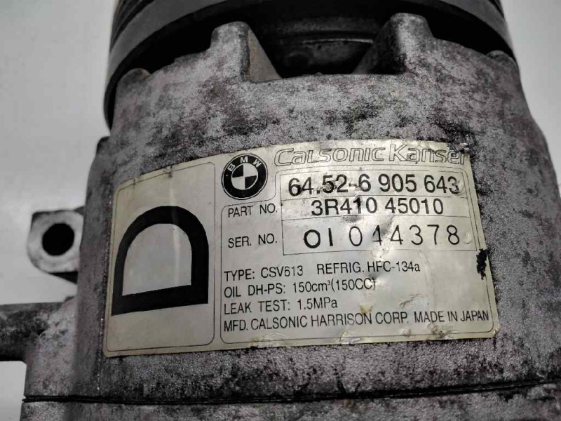 Recambio de compresor aire acondicionado para bmw serie 3 compact (e46) 320td referencia OEM IAM 64526905643  