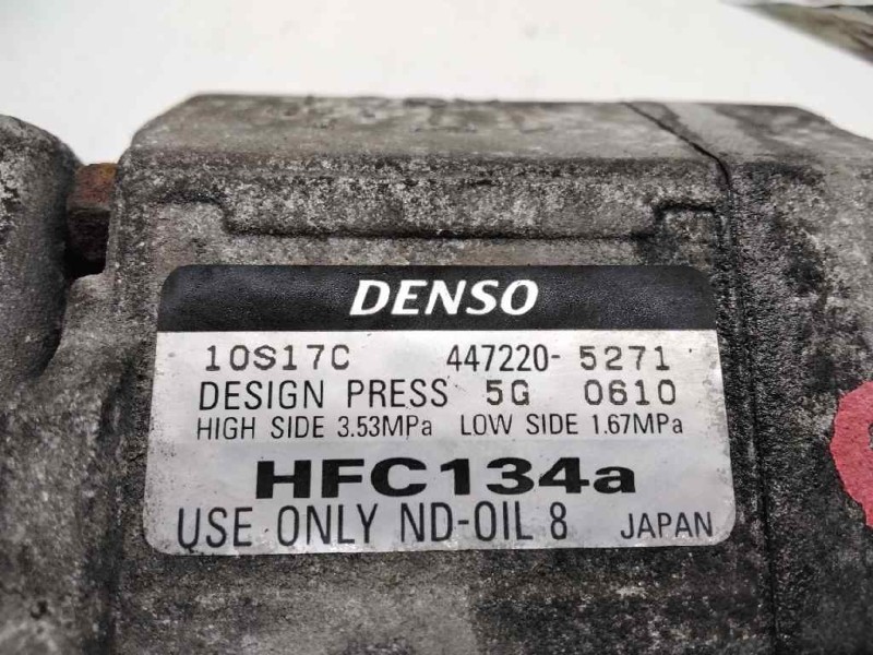 Recambio de compresor aire acondicionado para toyota land cruiser (j12) 3.0 turbodiesel referencia OEM IAM 4472205271  